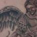 Tattoos - black and gray archangel tattoo - 63739